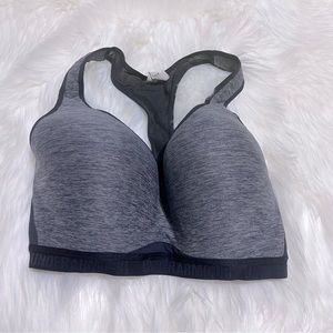 Under Armour grey/black‎ sports bra size 34DD